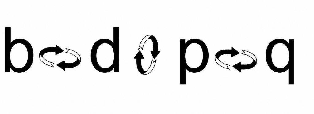 b d reversals occur because the letters are mirror images of each other